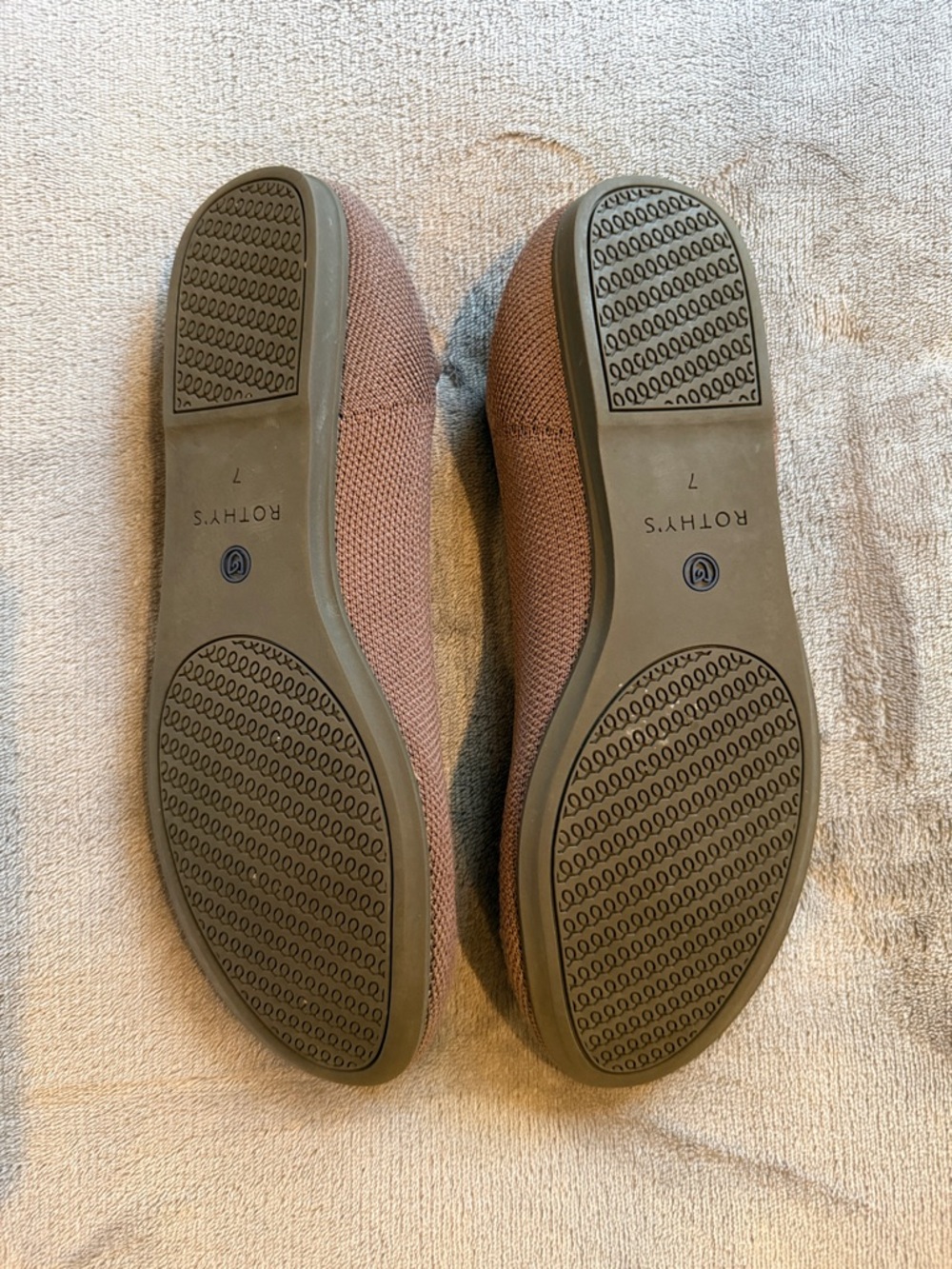 Rothy's Brown Knit Slip-On Flats - Picture 2 of 6